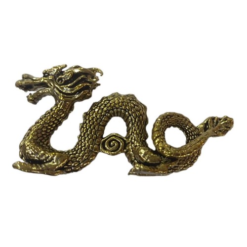 Messing drachen figur reichtum - messing,