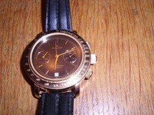 Poljot Tachymeter Chronograph mechanische Herrenuhr gold 90er Jahre