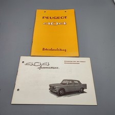 PEUGEOT 404 Automatic   Bedienungsanleitung Betriebsanleitung  12/1970