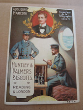 Antik 1910er England Trading Card Trading Huntley & Palmers Guglielmo Marconi