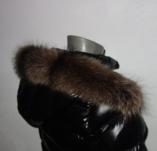 Waschbär Pelz Kapuze Kragen Echtfell für Parka Jacke Mantel Fuchs Fellkragen Fur