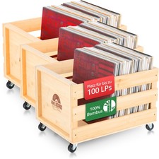 3x Schallplatten Vinyl Bambus