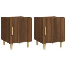 Nachttische 2 Stk. Braun