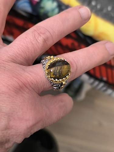 Herrenring edelstahl vergoldet - herrenring,