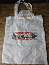 Wrigley's Spearmint Chewing Gum  Sammler Tasche / Einkaufstasche.