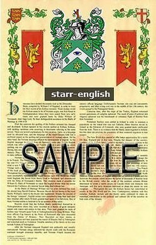 Starr wappen name geschichte - name,