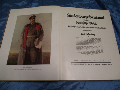 Hindenburg denkmal für das - ,,