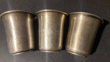 * * 3 Becher um 1900 Silber