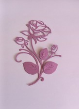 Stanzschablone Rosenblüte, Größe 10,1 cm x 7,3 cm (083)