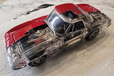 Corvette Stingray Convertible 1967 von Franklin Mint 1:24 Rot / Transparent RAR