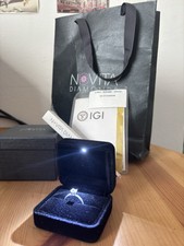 0.68ct Lab Grown Diamant Ring, 950 Platin, Große 52