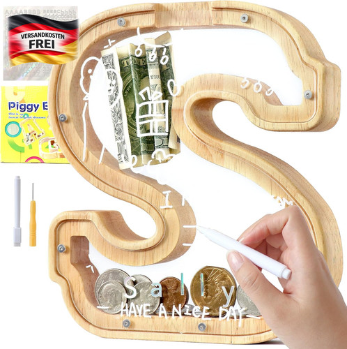 Kinder spardose holz mit - kinder-spardose,