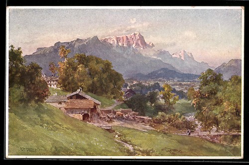 Künstler edward theodore - künstler-ak,