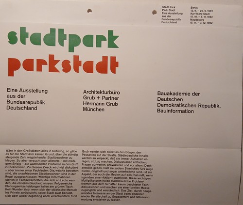Plakat stadtpark - 3x, "stadtpark
