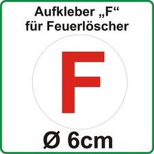 Aufkleber "F" für