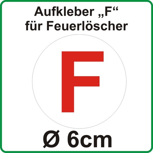 Aufkleber für - aufkleber, "f"