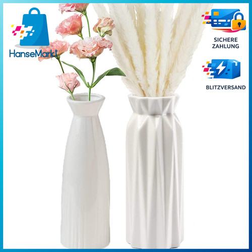 Vase porzellan 18cm weiß - vase,