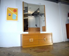 1970er Vintage Spiegelkommode Retro Schminktisch Sideboard Kommode Schrank