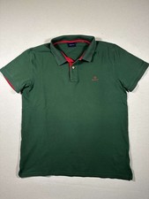 GANT Poloshirt Gr. L Grün Baumwolle Casual Herren