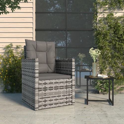 Gartensessel mit kissen grau - gartensessel,