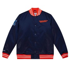 Chicago Bears NFL Mitchell & Ness Heavyweight Satin Jacke Navy-M