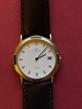 Omega De Ville Damenuhr Stahl/Gold Date Quartz Durchmesser 3,2 cm, intakt
