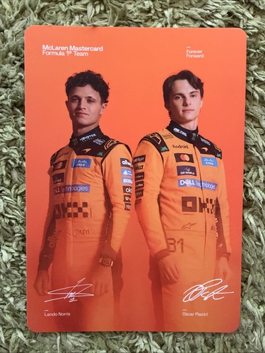 Autogrammkarte mclaren formel - mclaren,