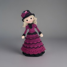 Viktorianische puppe gehäkelt - puppe,