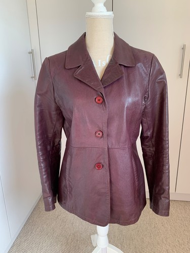 Damen lederjacke 70er style - damen,
