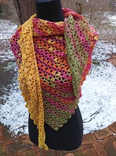 Dreiecktuch - bunt  Sommer -