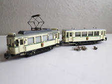 HAMO / Märklin Nürnberger Straßenbahn H0 ca.1960  Triebwagen u.Wagon