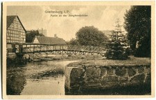 AK GREIFENBERG /POMMERN /GRYFICE Partie an der Jungfernbrücke 10er