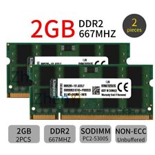 Für Kingston 4GB 2x 2GB 1GB DDR2 PC2-5300S KVR667D2S5/2G SODIMM Laptop RAM DE