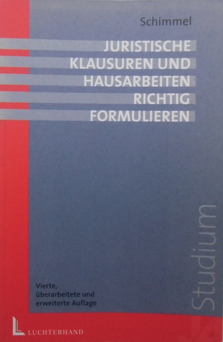 Juristische klausuren und - juristische,
