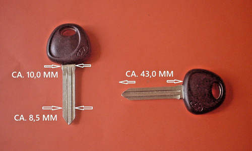 Hyundai schlüsselrohling - hyundai,
