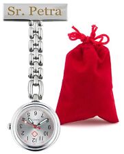 Schwesternuhr mit Wunschgravur Krankenschwesteruhr Kitteluhr mit eigener Gravur