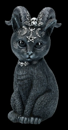 Okkulte katzenfigur mit - okkulte,