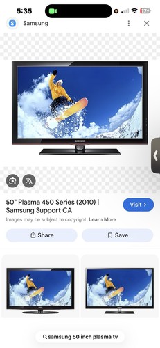Samsung pn50b450 720p - 50", hd