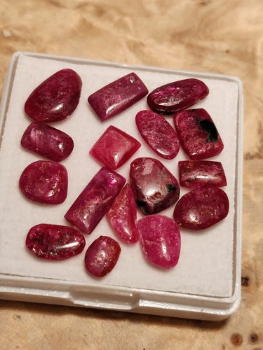 Rubin cabochons stück - cabochons, 2