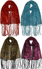 Schal Dupatta Pareo Schleier Stola Veil Tüll Pailletten Glänzend Salwar Kameez 