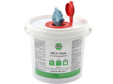 RECA Profi-Reinigungstücher 72 Tücher Putztücher Feuchttücher Spendereimer Eimer