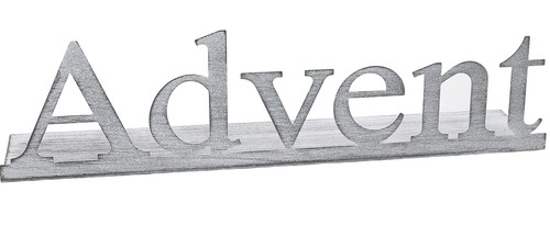 Metall aufsteller advent - metall,