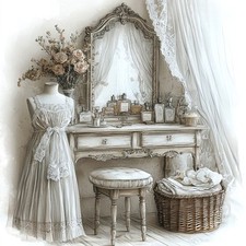 Wandbild Schneiderpuppe