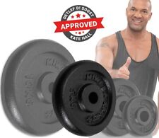 Hantelscheiben 4er Set Gewichte Gewichtsscheiben Gusseisen Scheiben 5 Kg 30mm