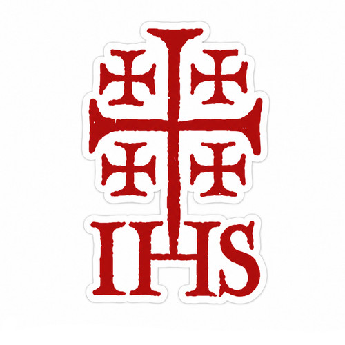 Jerusalemkreuz ihs aufkleber - jerusalemkreuz, 7