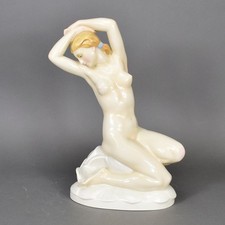 Ens Art Deco gr. Akt Nude August Wilhelm Goebel Figur figure Porzellan porcelain