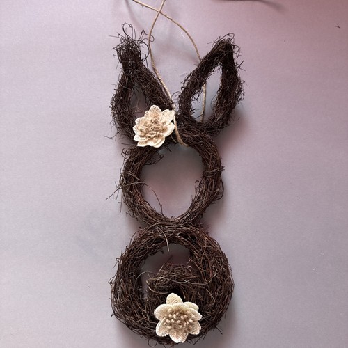 Osterdeko hasenkranz wandkranz - osterdeko,