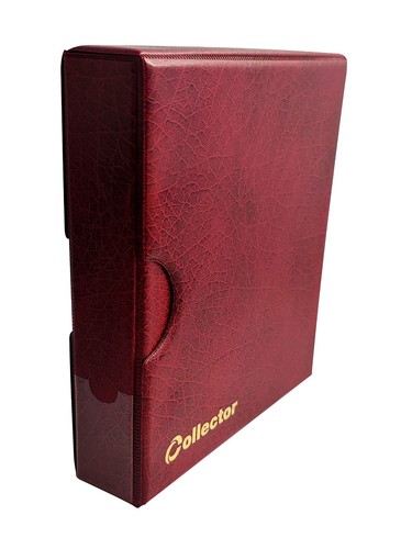 Rotes münzalbum etui für - rotes, im