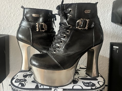 New rock damen leder - new,