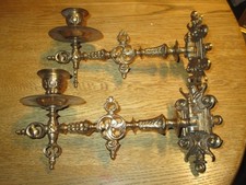 2 schöne alte Klavierleuchter